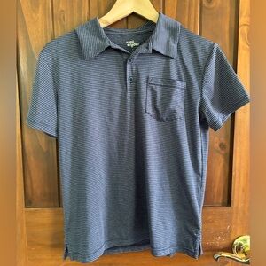 Navy Striped Polo Shirt for Kids